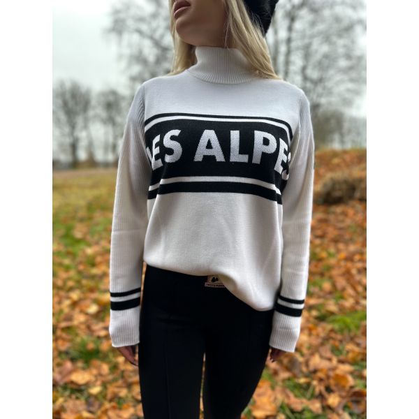 Les Alpes Knitted Sweater - Snow White 