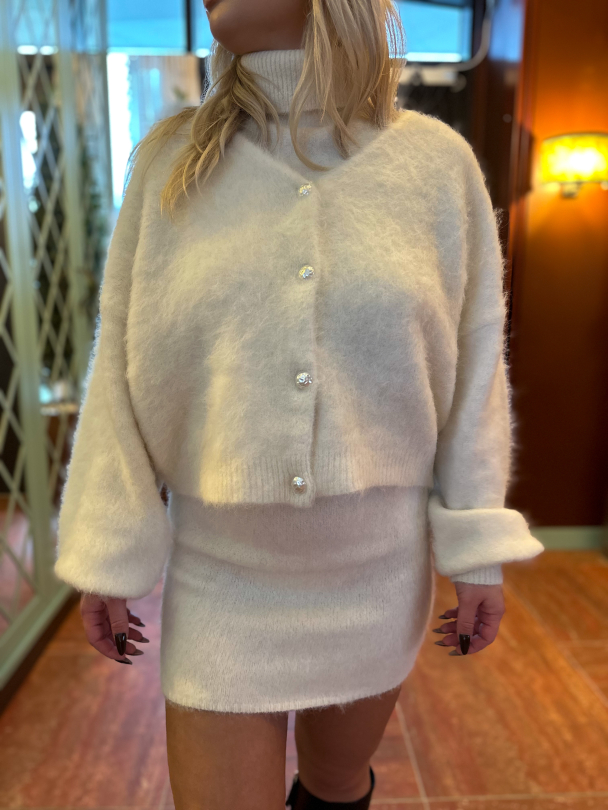 Sana Cardigan - Egret  - Image 1