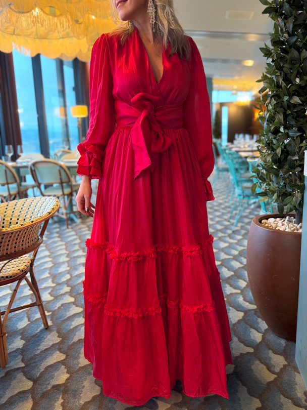 Red Hot Seniorita Dress - Red  - Image 1