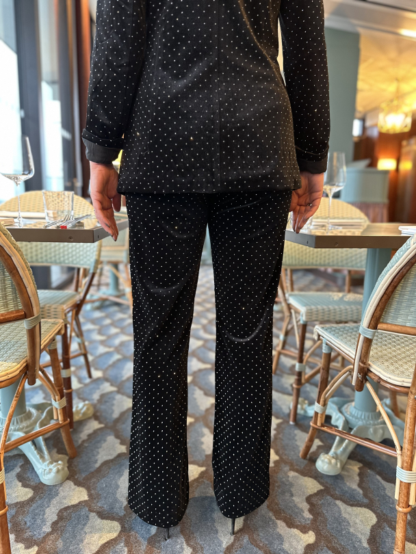 Hella Velour Pant - Black - Image 2