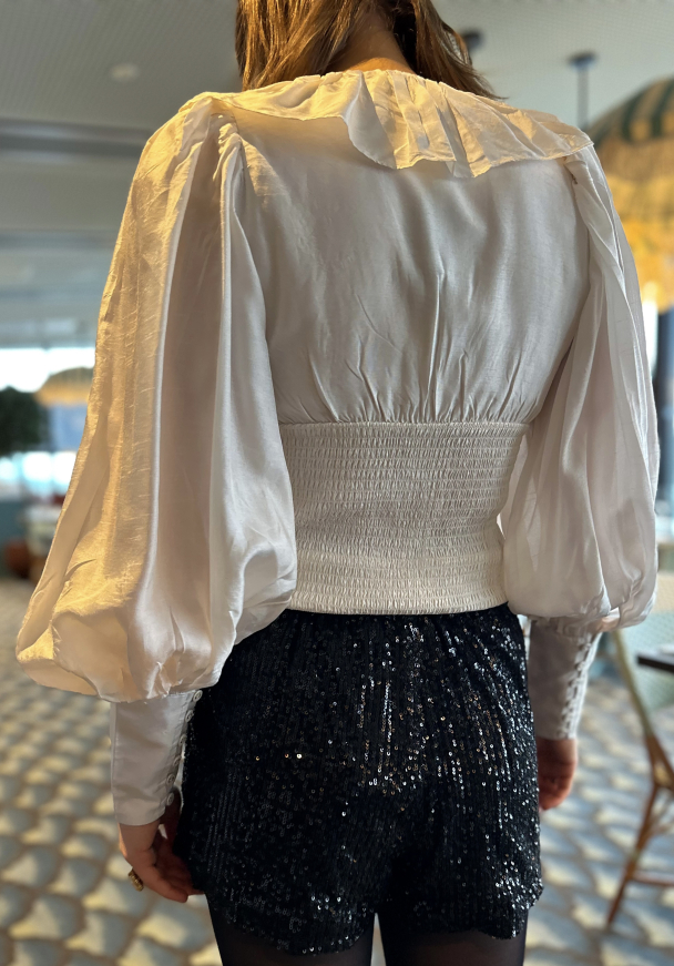 Viscose Rouching Top - Vintage White  - Image 2