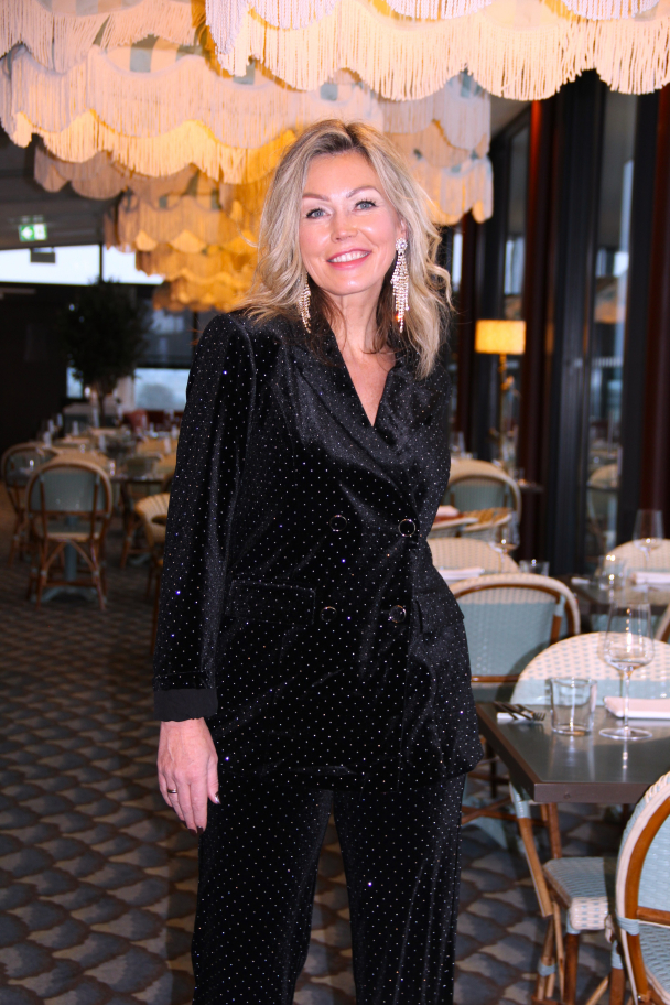 Hella Velour Blazer - Black - Image 4