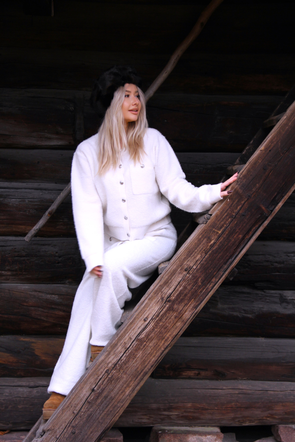 Sankt Moritz Knitted Trousers - Snow White - Image 5