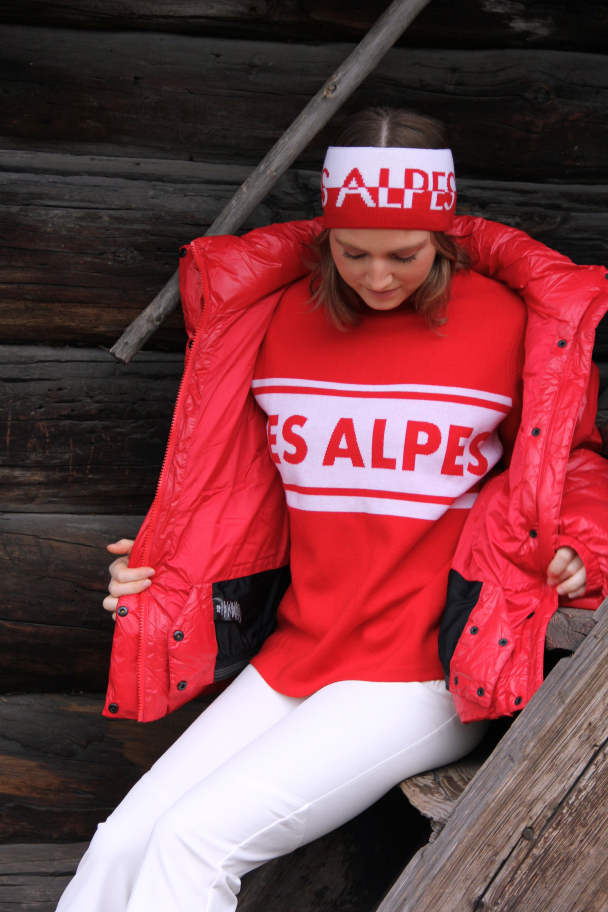 Les Alpes Headband - Scarlet Red  - Image 2