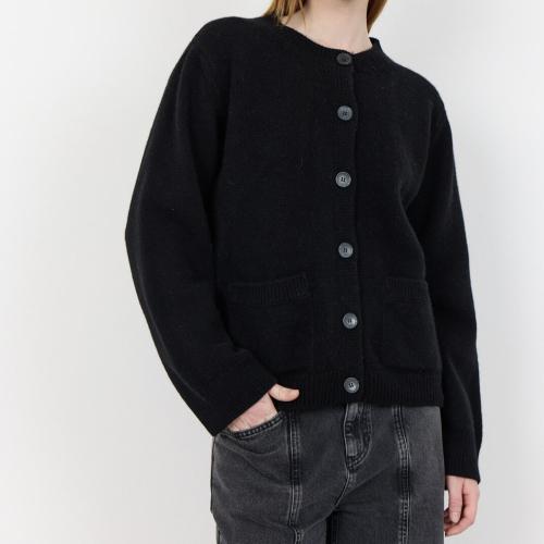 Perle 9 Cardigan Blk