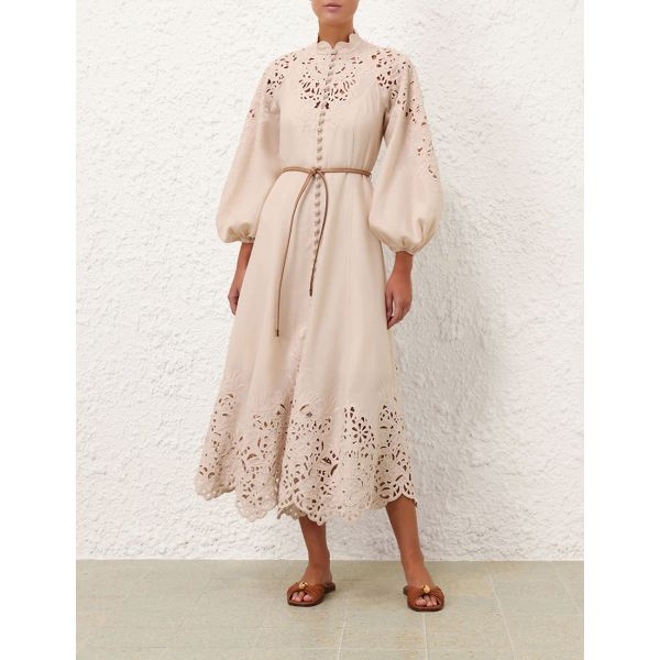 WYLIE EMBROIDERED BILLOW DRESS