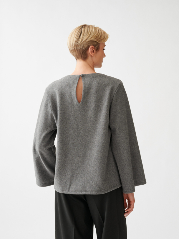 Woven Wide Sleeve Top - Image 3