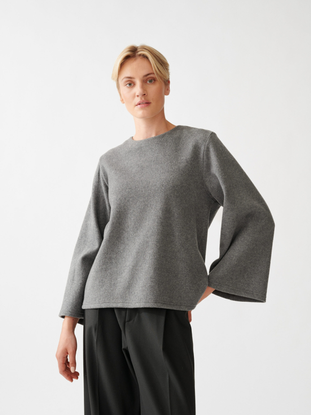Woven Wide Sleeve Top - Image 4