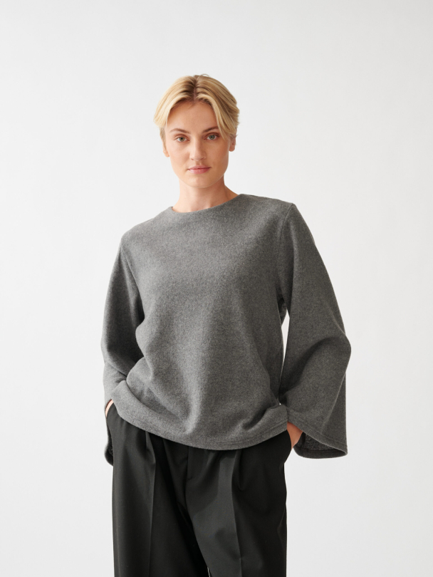 Woven Wide Sleeve Top - Image 1