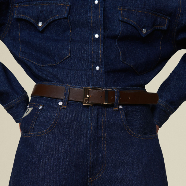 Ember Leather Belt - Black/Brown  - Image 2