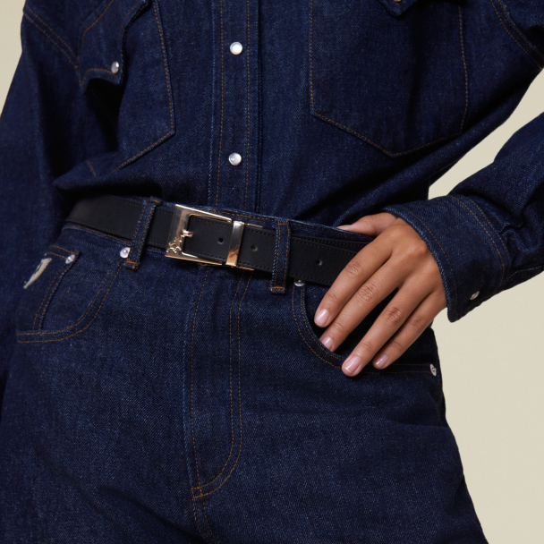 Ember Leather Belt - Black/Brown  - Image 3