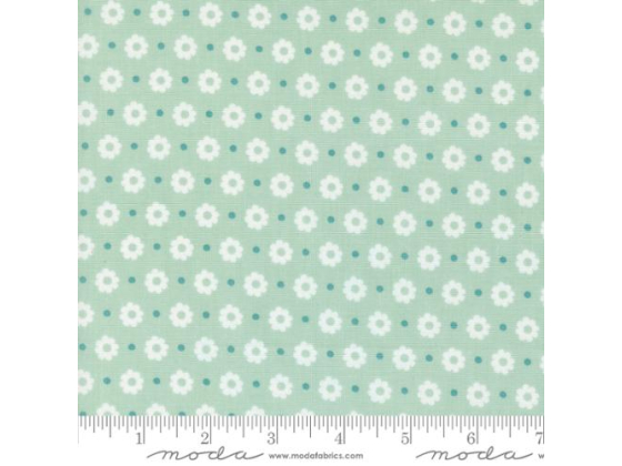 Laguna sunrise aqua floral dots