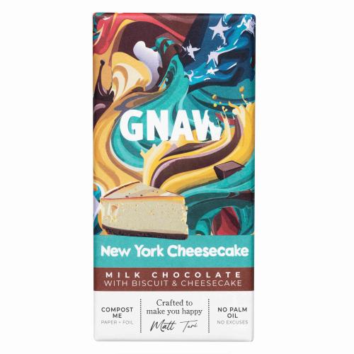 GNAW New York Cheesecake Milk Chocolate Bar 80g