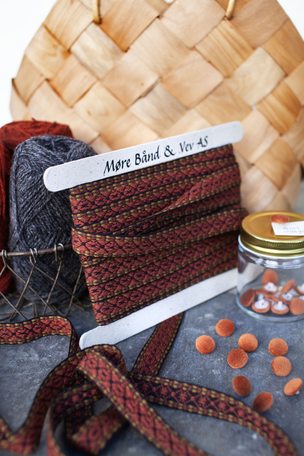 Wiolabånd Rust på Sort - Image 2