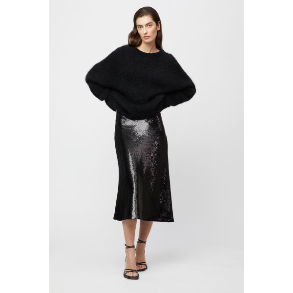 BIAS CUT SEQUIN SKIRT