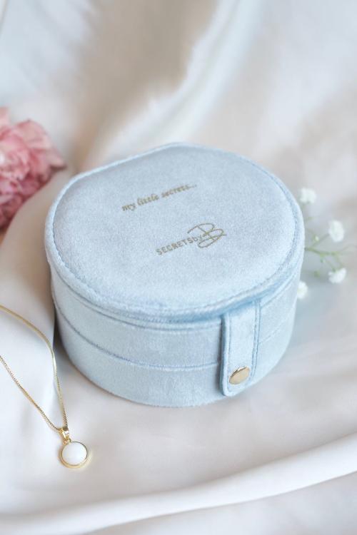 My little Secrets smykkeskrin to etasjer - Light Blue 