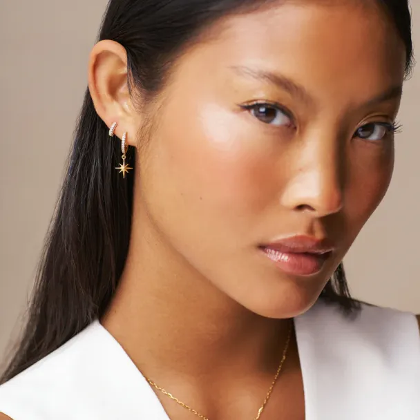 ORELIA Starburst Hoop - Image 2