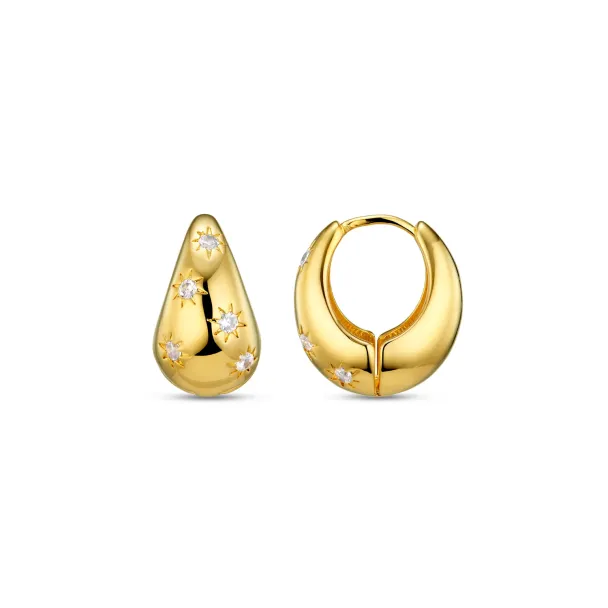 ORELIA Tapered Domed Hoop