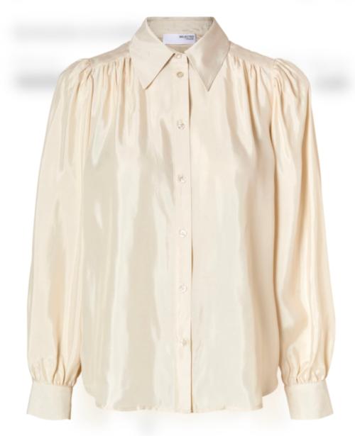 Alicia Cupro Shirt - Birch