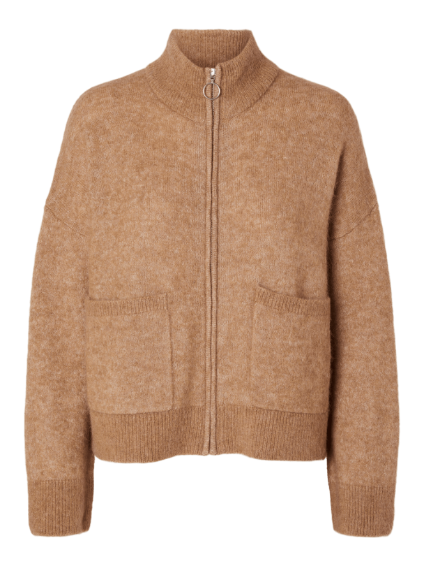 Sia Ras  Knit Cardigan - Tobacco 