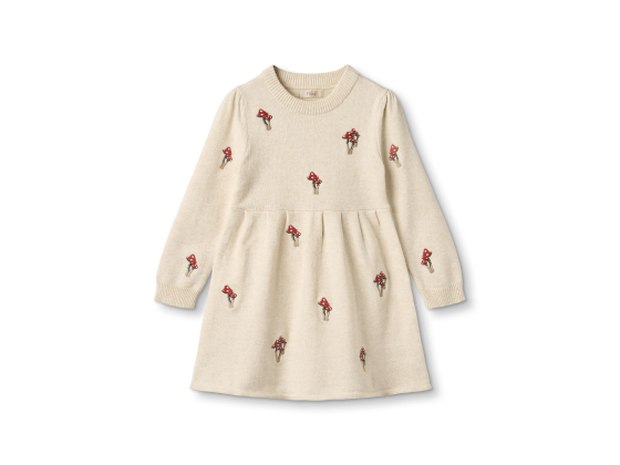 Benna Mushroom Dress, Sandshell - Fliink