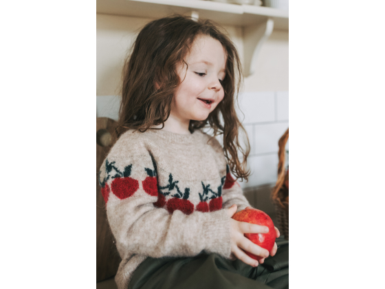 Star Apple Pullover i ull, Sandshell - Fliink