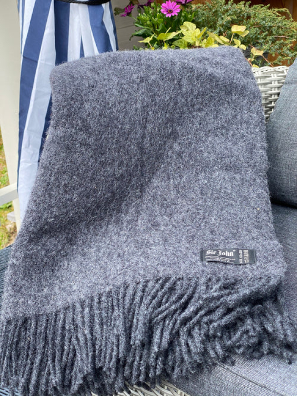 Pledd Dark Grey 130x200 100% ULL