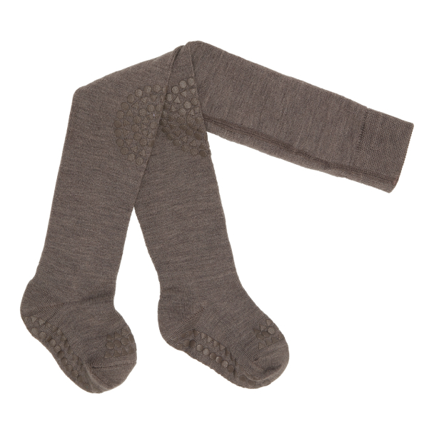 Crawling Tights Wool - Brown Melange