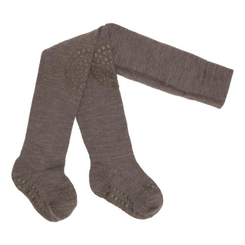 GOBABYGO | Crawling Tights Wool - Brown Melange