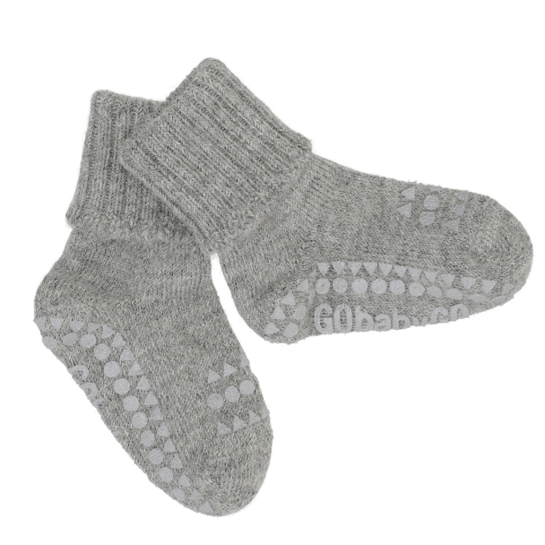 Non-slip Socks Alpaca - Grey Melange