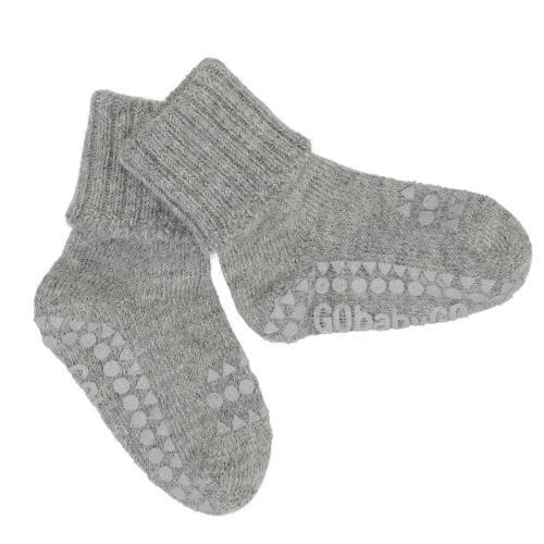 GOBABYGO | Non-slip Socks Alpaca - Grey Melange