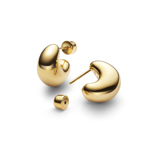 TRYVANN PILLOW EARRING - GOLD