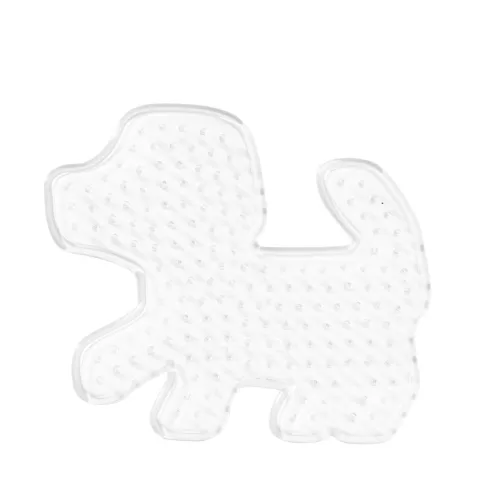  Perleplate Midi hund, 10×8,5 cm – til våre rørperler med diameter 5 mm