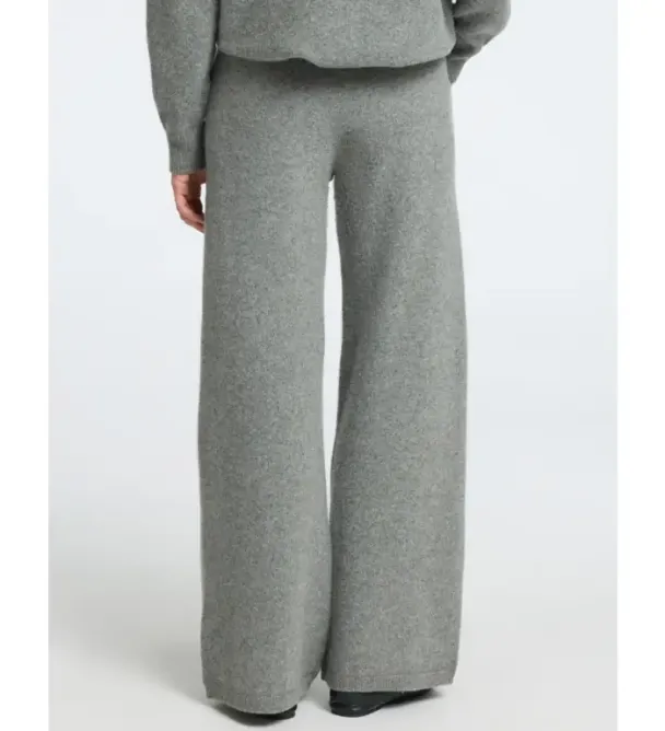 Nukki Knit Pant - Medium Grey Melange  - Image 7