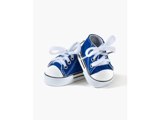Sko til dukke - Baskets Komvers blue