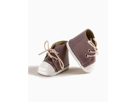 Sko til dukke - Chaussures Komvers simili cuir couleur blush