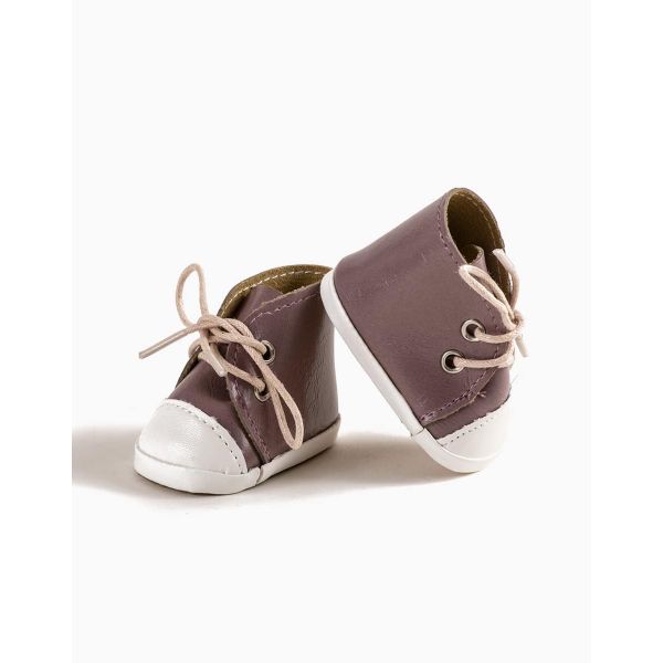 Sko til dukke - Chaussures Komvers simili cuir couleur blush