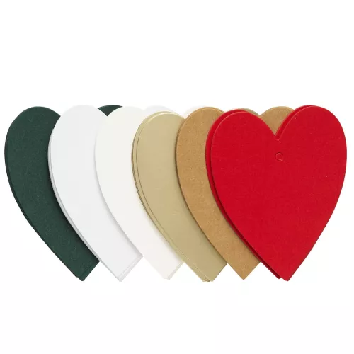 Big Pack Tags hjerter 48 stk