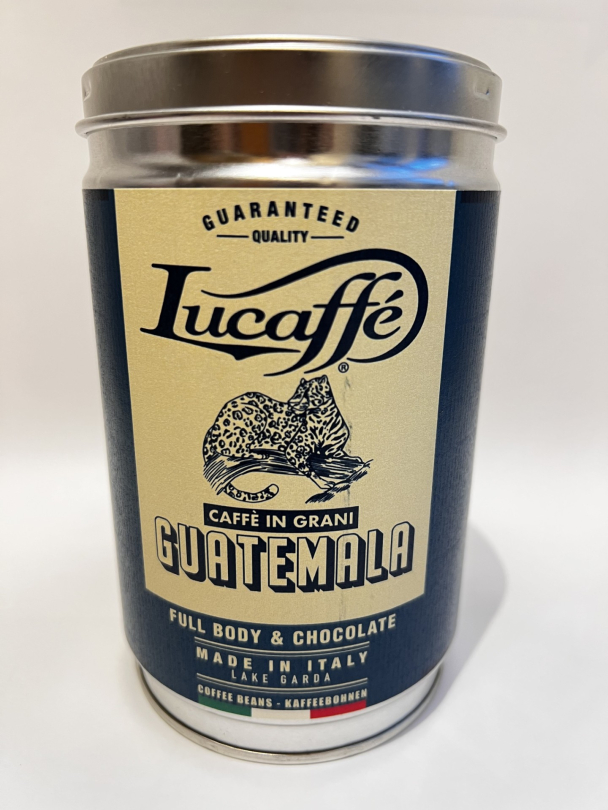 LUCAFFE GUATEMALA 250 GR BØNNER I BOKS 