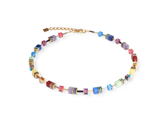 GEOCUBE Necklace Iconic Festive Gold & Multicolour