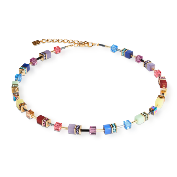 GEOCUBE Necklace Iconic Festive Gold & Multicolour