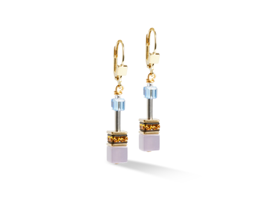 GEOCUBE Earrings Iconic Festive Gold & Multicolour