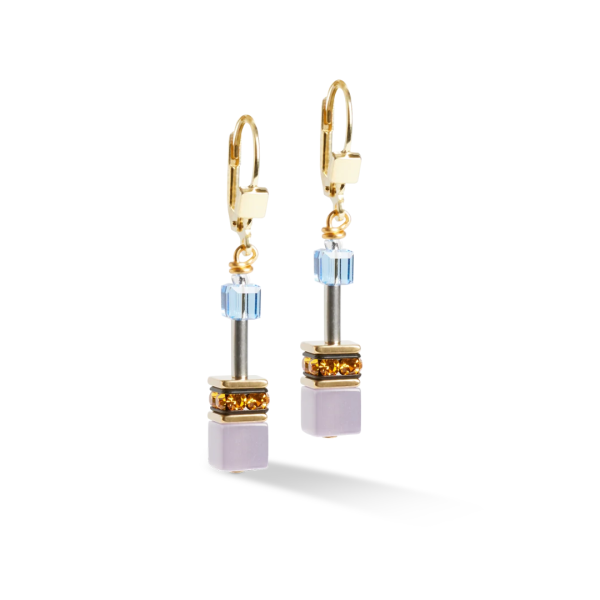 GEOCUBE Earrings Iconic Festive Gold & Multicolour