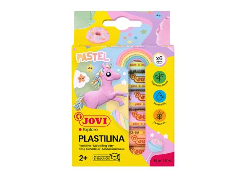 Jovi Plastilina Sett med 6 pastellfarger