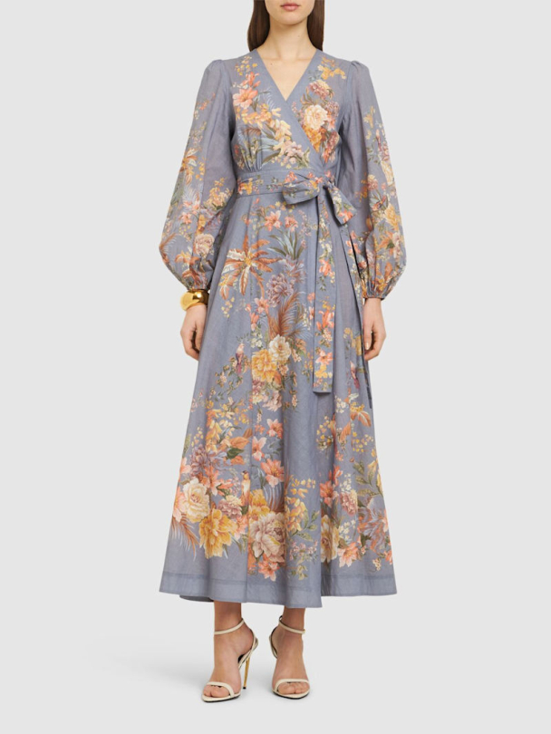 TALLOW WRAP MIDI DRESS - Image 1