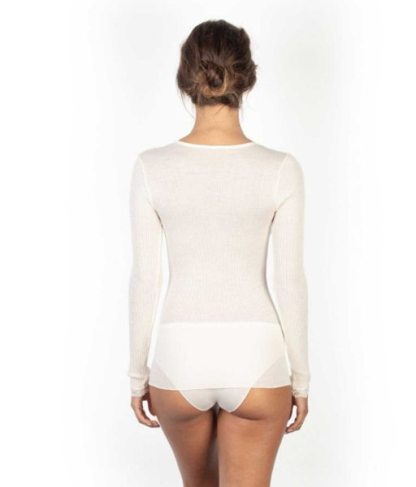 EGI Trøye lang erm blonde, hvit - Image 2