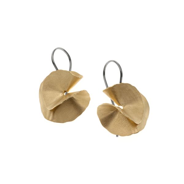 Earrings - Flamenco Black & Gold