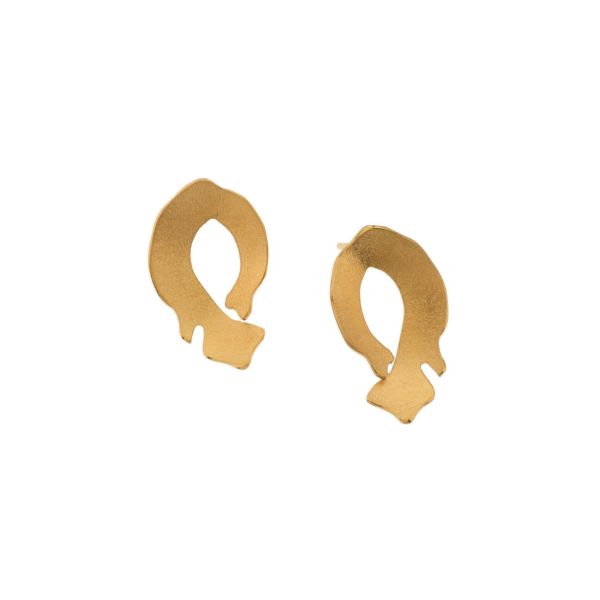 Earrings - Floral Gold