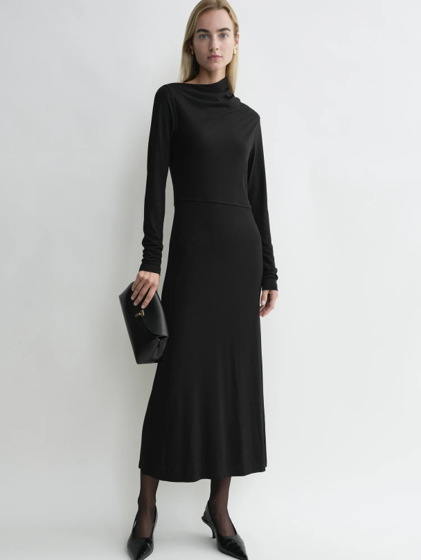 Draped Jersey Dress - Image 1