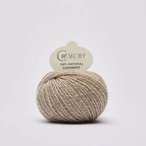 Cardiff Cashmere Classic  - 670 Pois Natural